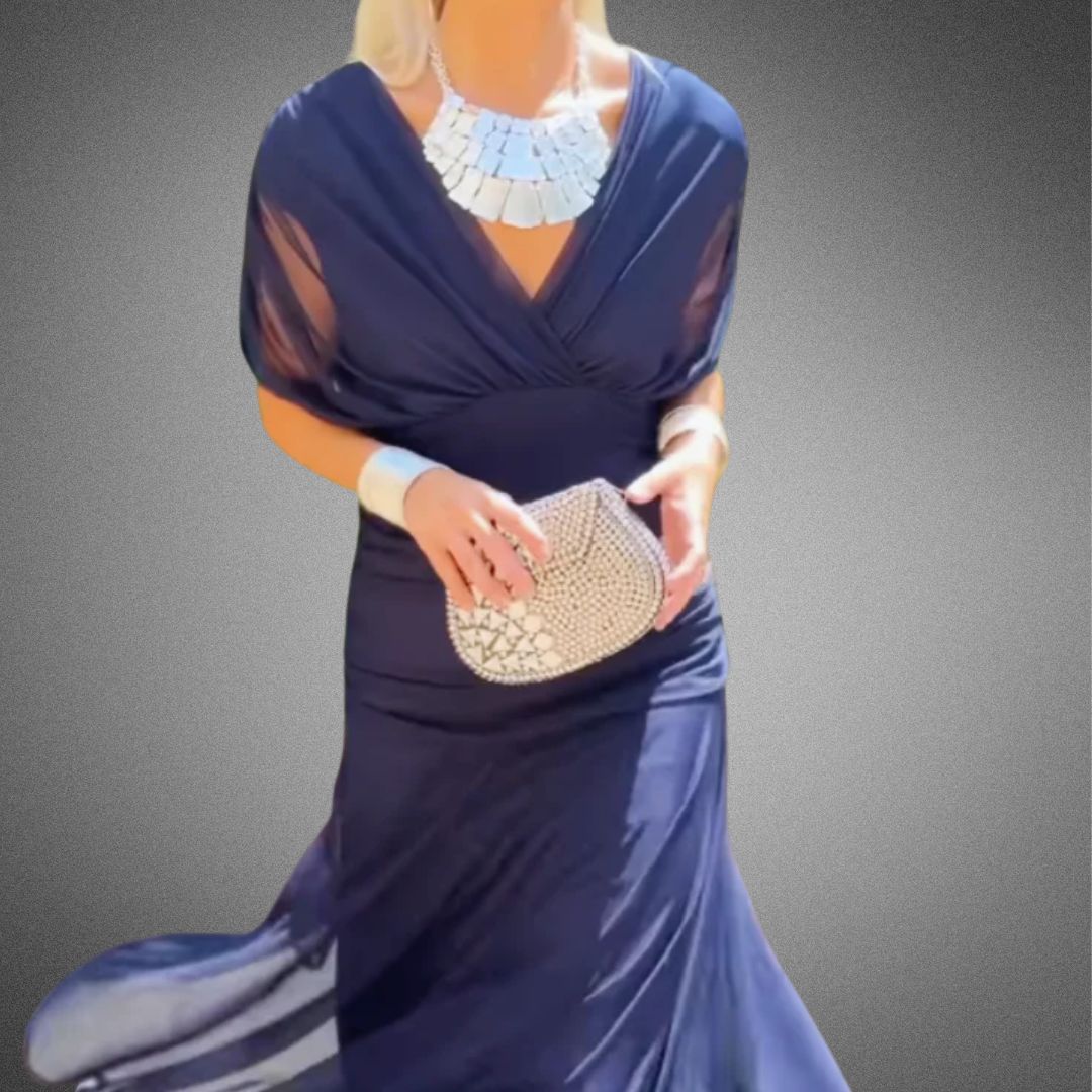 Amarra | Lång Blommig Klänning