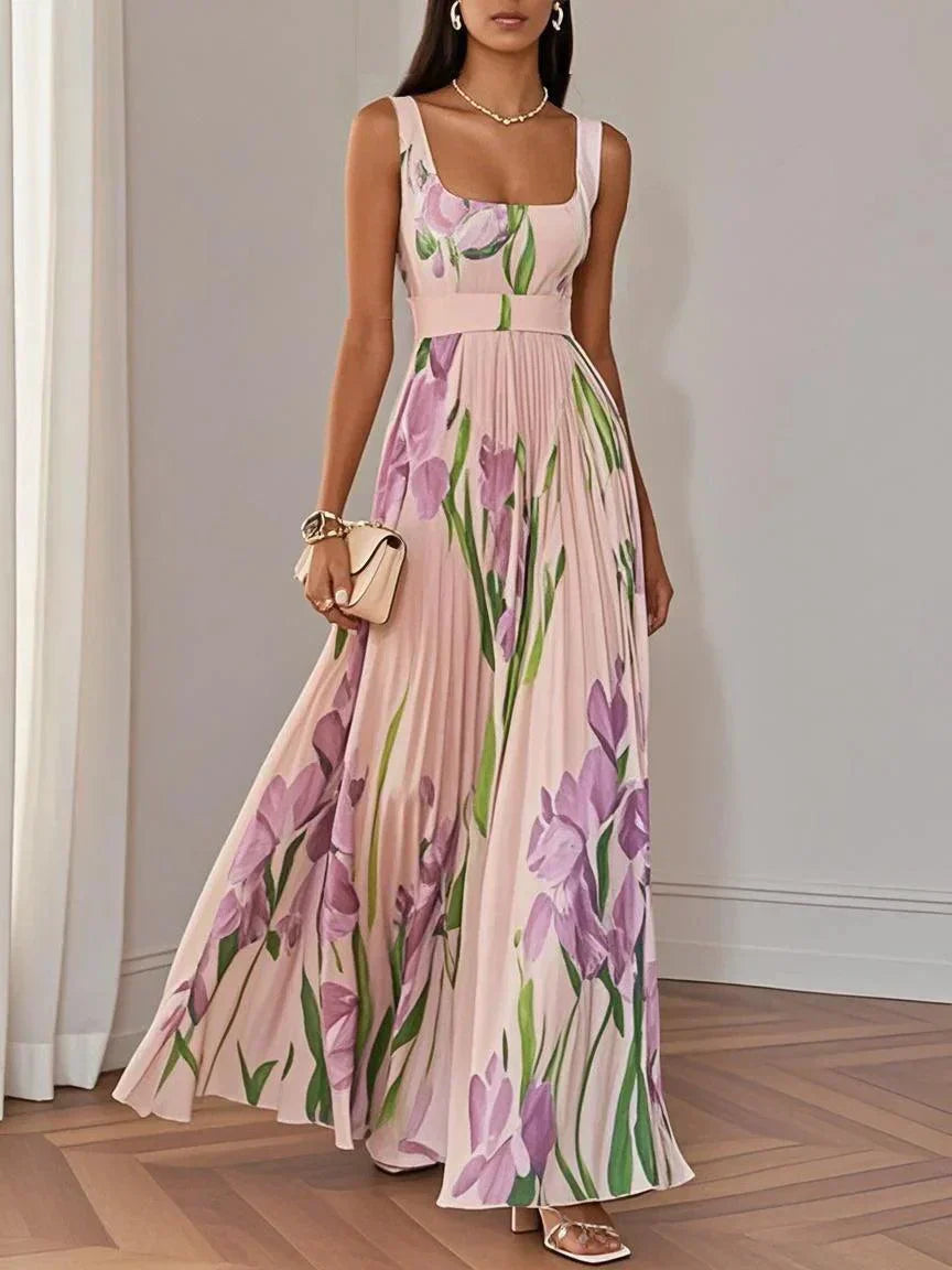 Revina | Elegant blommig maxiklänning