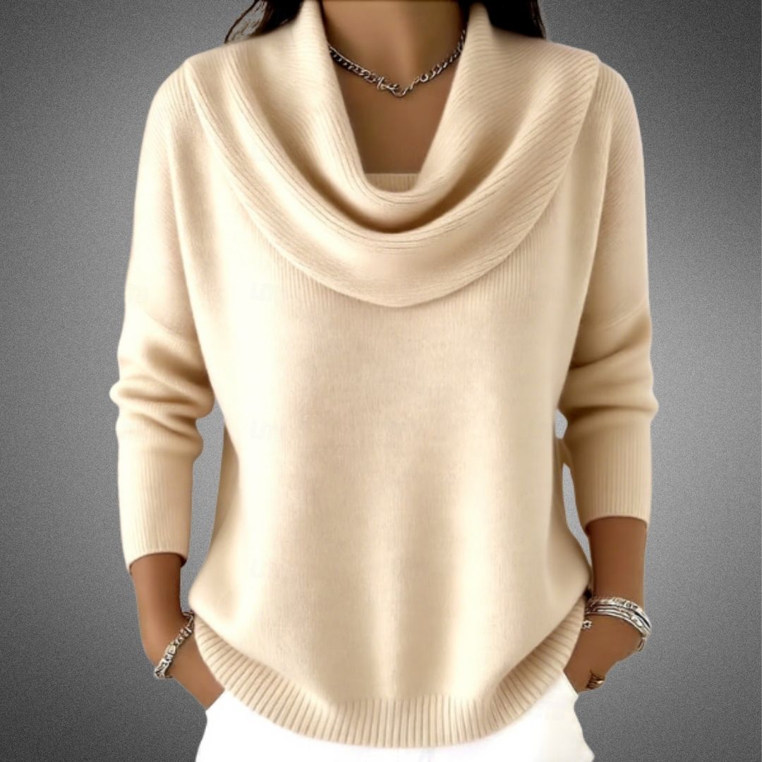 Angeline | Mjuk Tröja med Krage