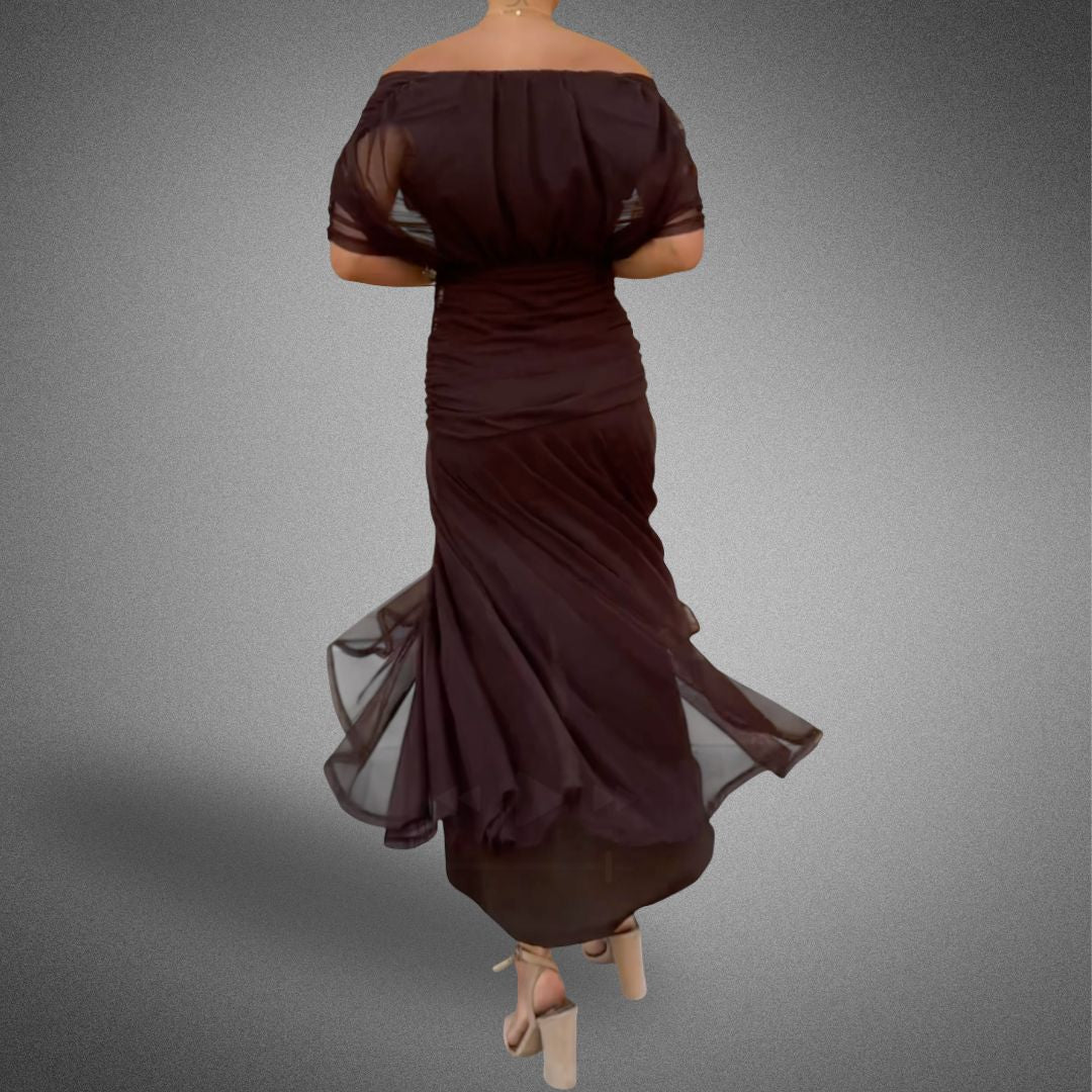 Amarra | Lång Blommig Klänning