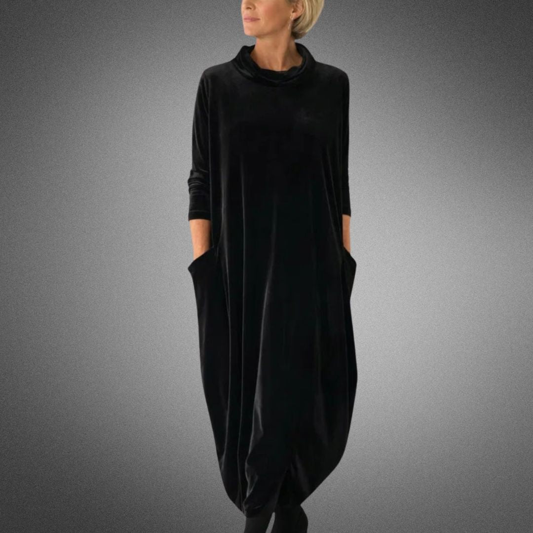 Anja | Elegant Maxiklänning med Mjukt Fall