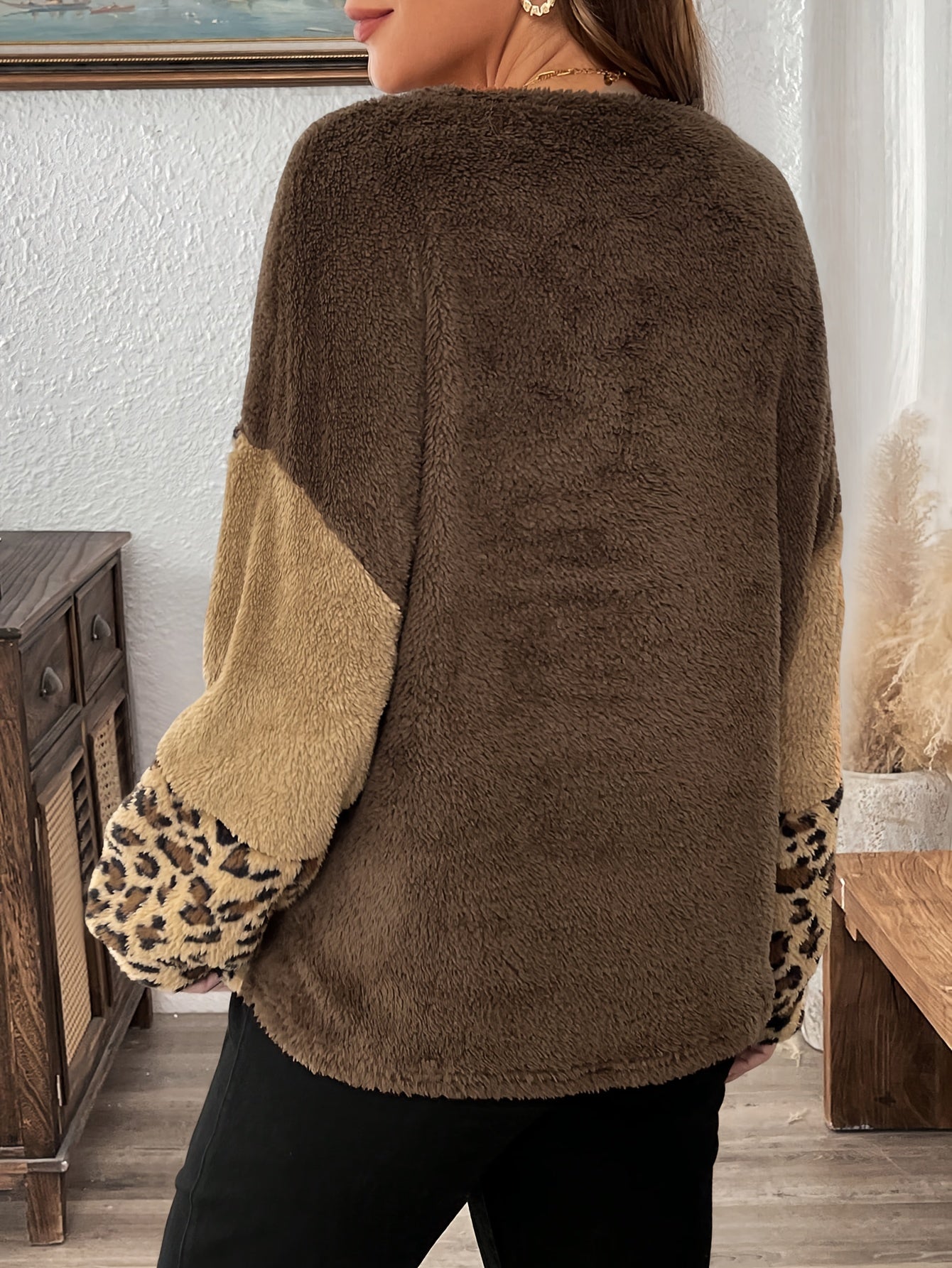 Miron | Eleganta Leopardtryck Tröja