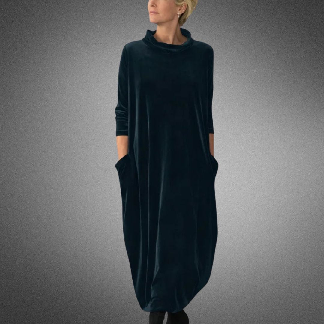 Anja | Elegant Maxiklänning med Mjukt Fall