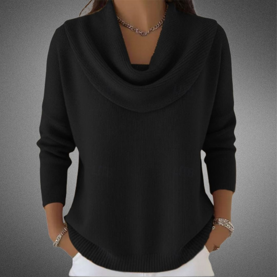 Angeline | Mjuk Tröja med Krage