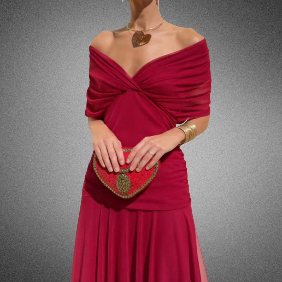 Amarra | Lång Blommig Klänning