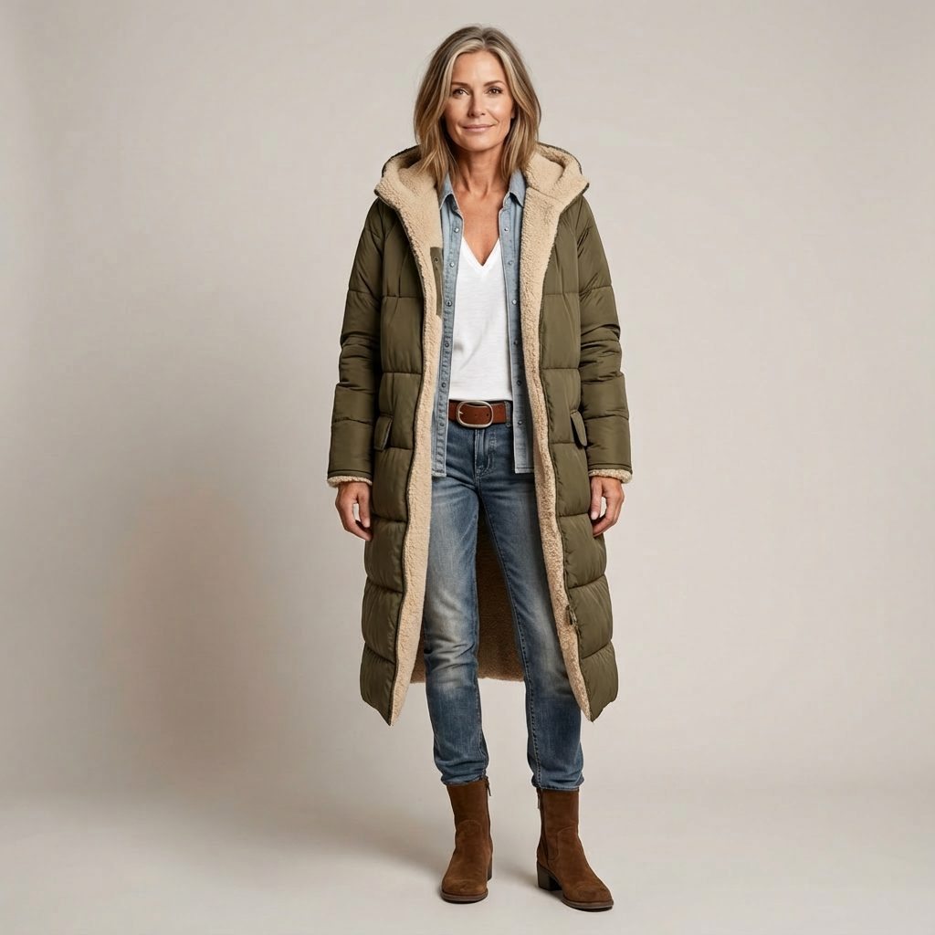 Amelia | Elegant Vändbar Kappa för Kvinnor