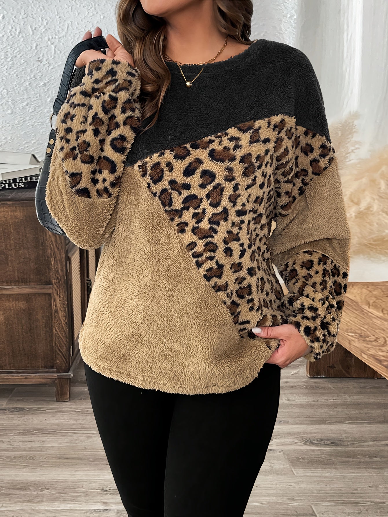 Miron | Eleganta Leopardtryck Tröja