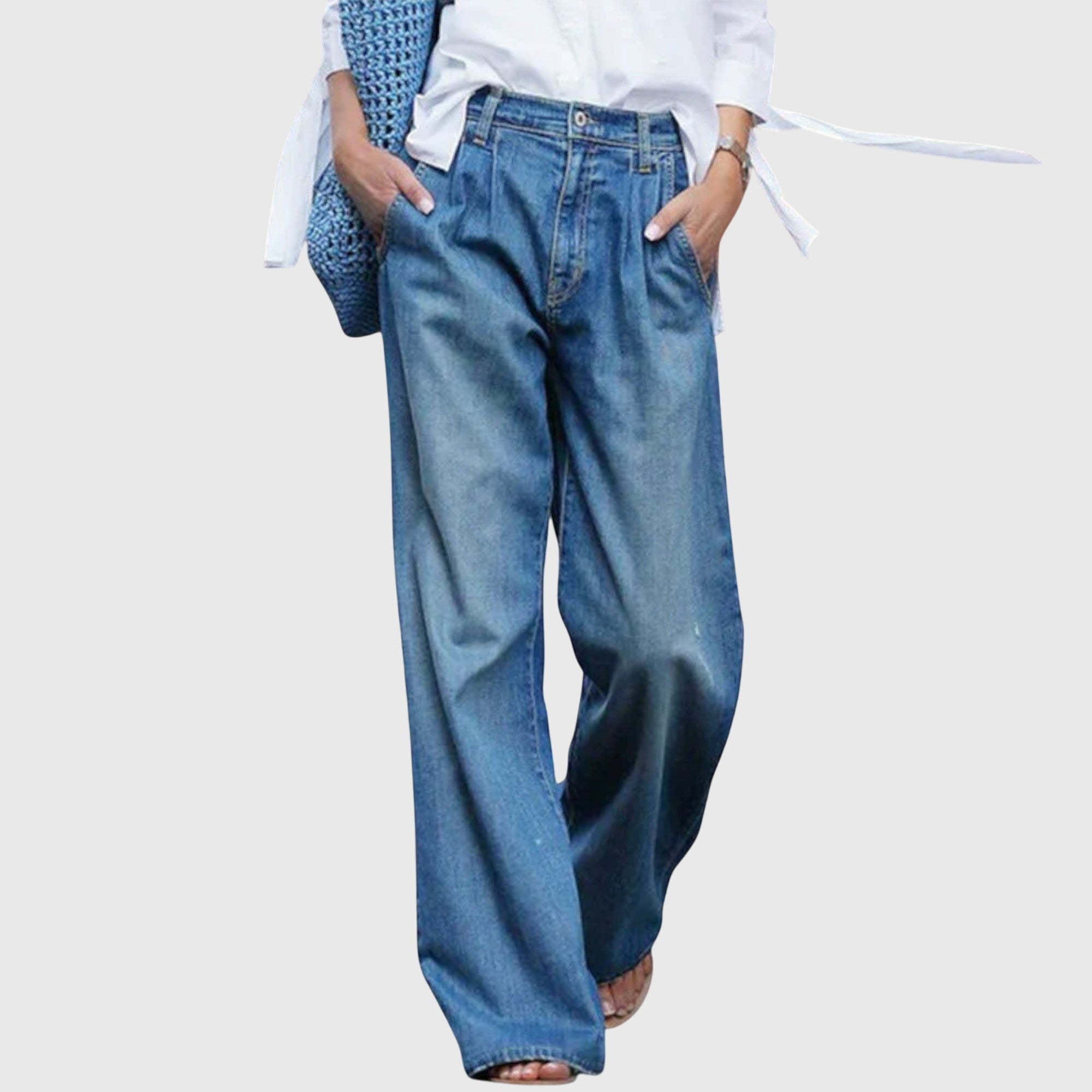 Ava | Högkvalitativa Jeans med Vida Ben