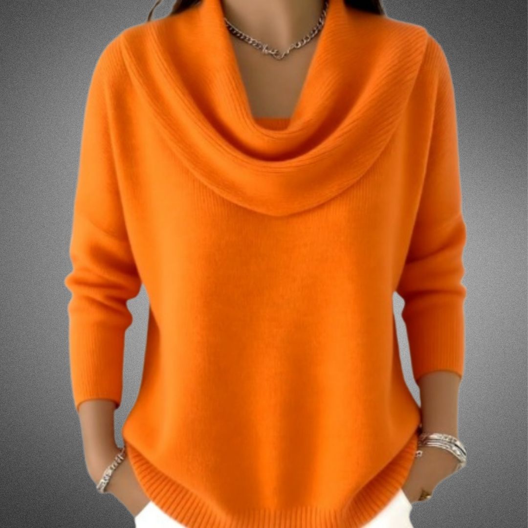 Angeline | Mjuk Tröja med Krage