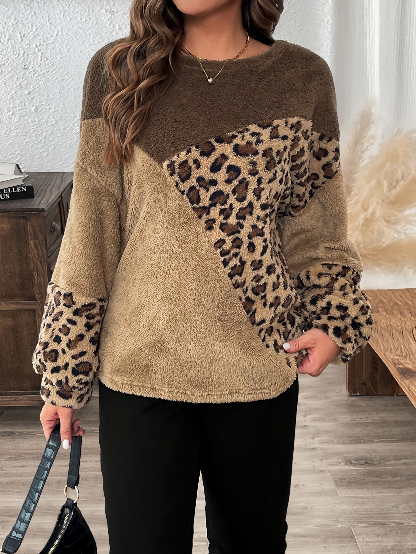 Miron | Eleganta Leopardtryck Tröja