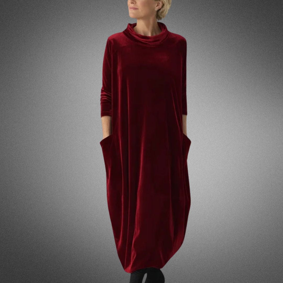 Anja | Elegant Maxiklänning med Mjukt Fall