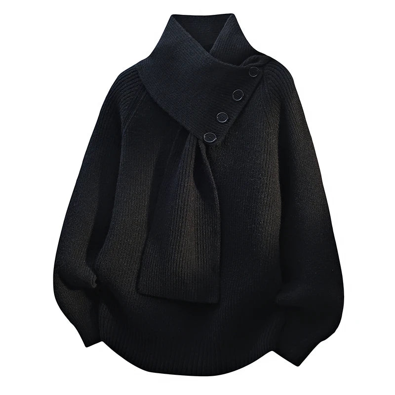 Arielle | Mysig Scarf-Neck Tröja