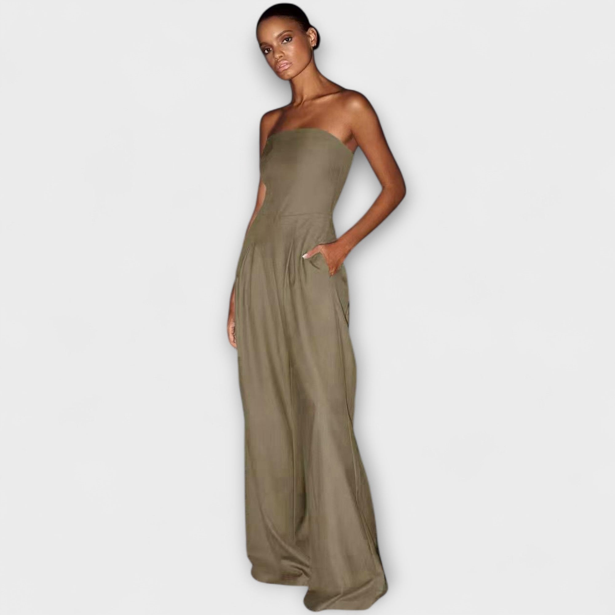 Amélie | Elegant strapless jumpsuit